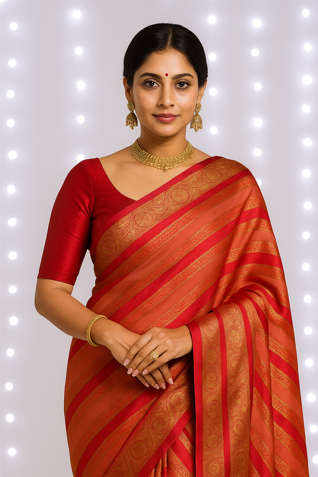 Rani Pink Banarasi Silk Saree