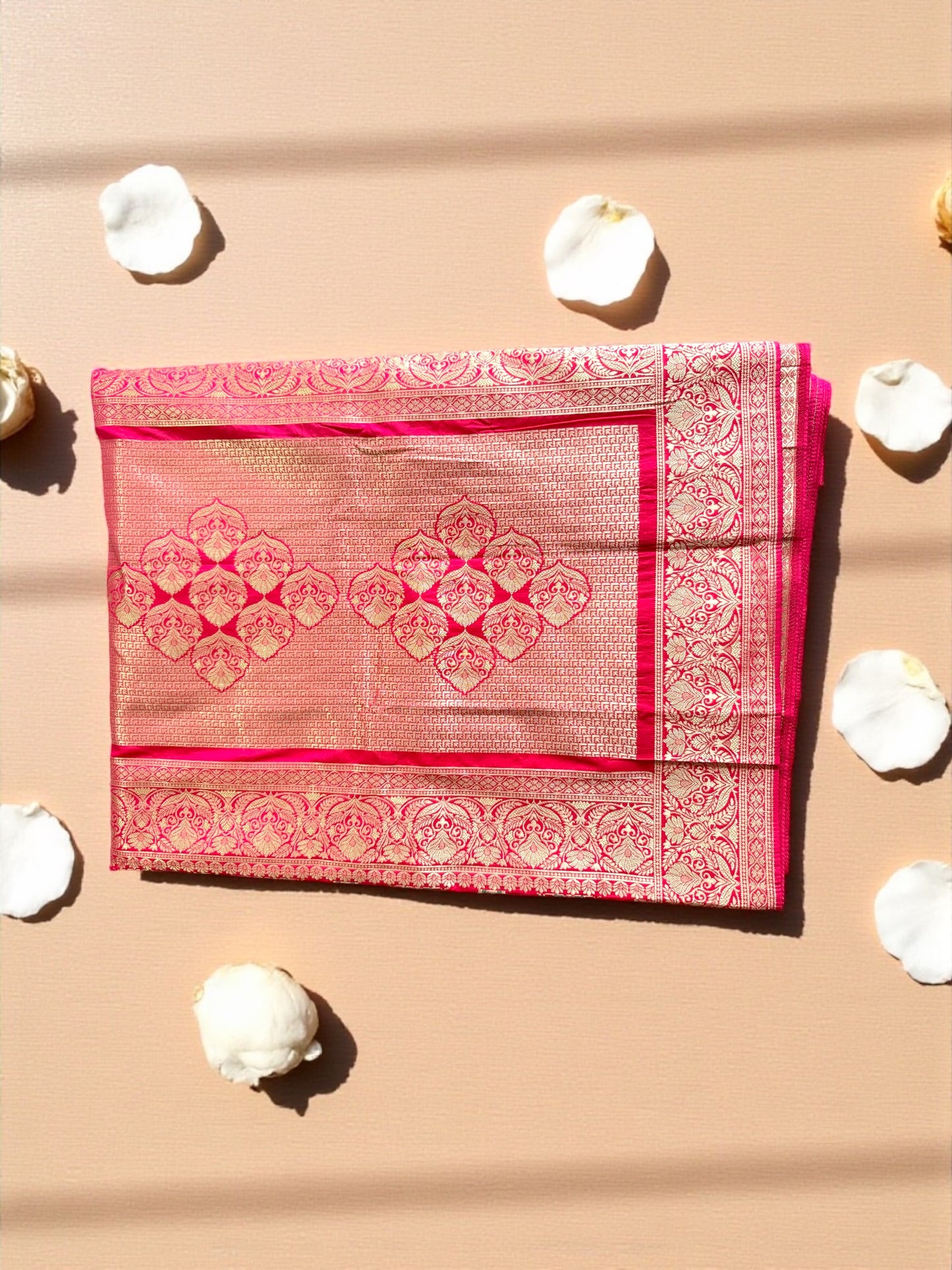 Rani Pink Banarasi Saree