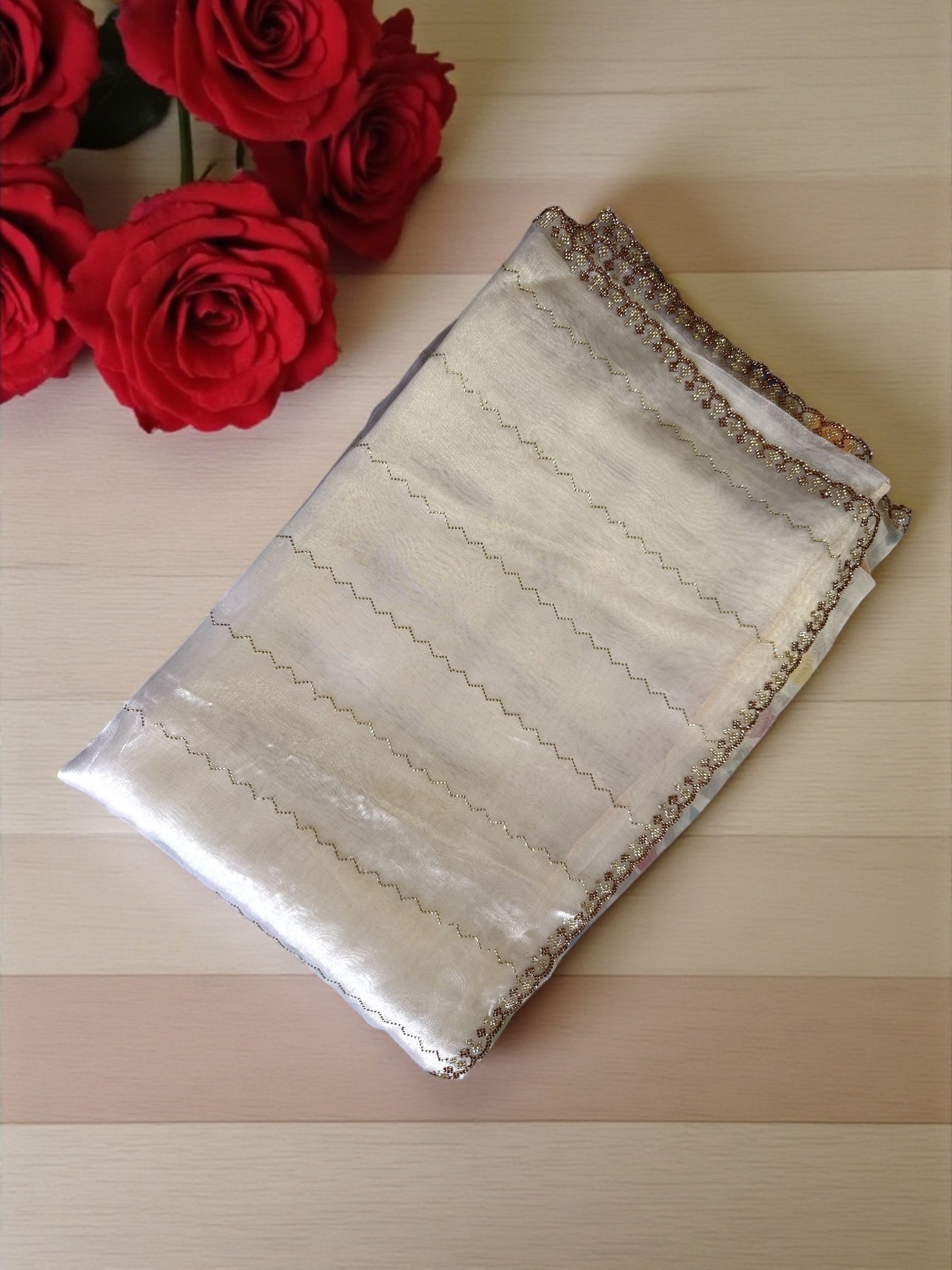 White Organza Saree