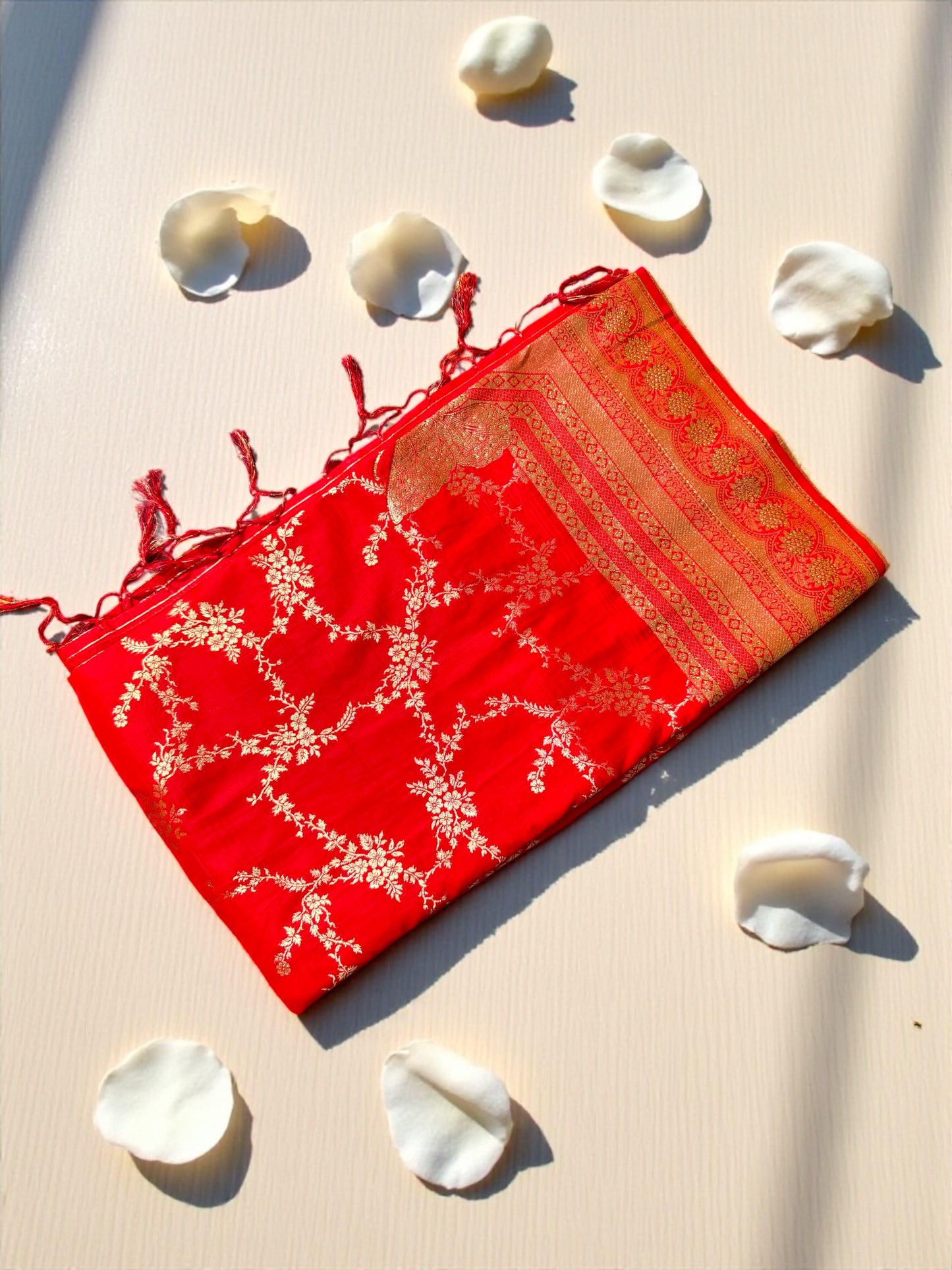 Red Banarasi Silk Saree