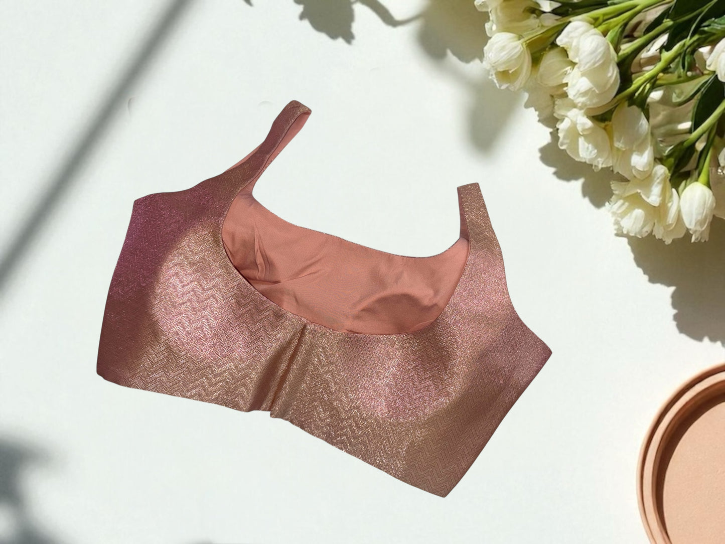 Onion pink shimmer blouse