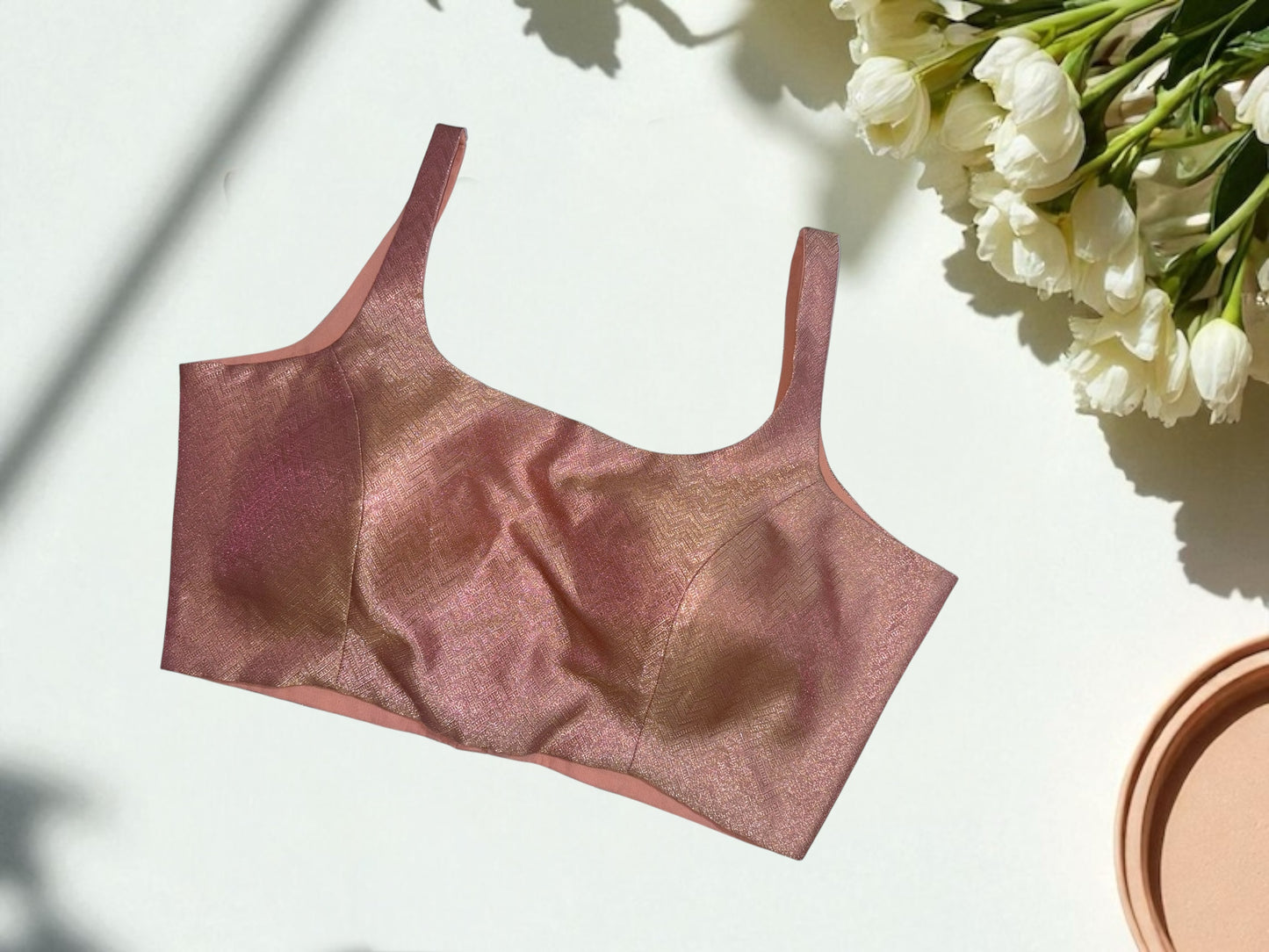 Onion pink shimmer blouse