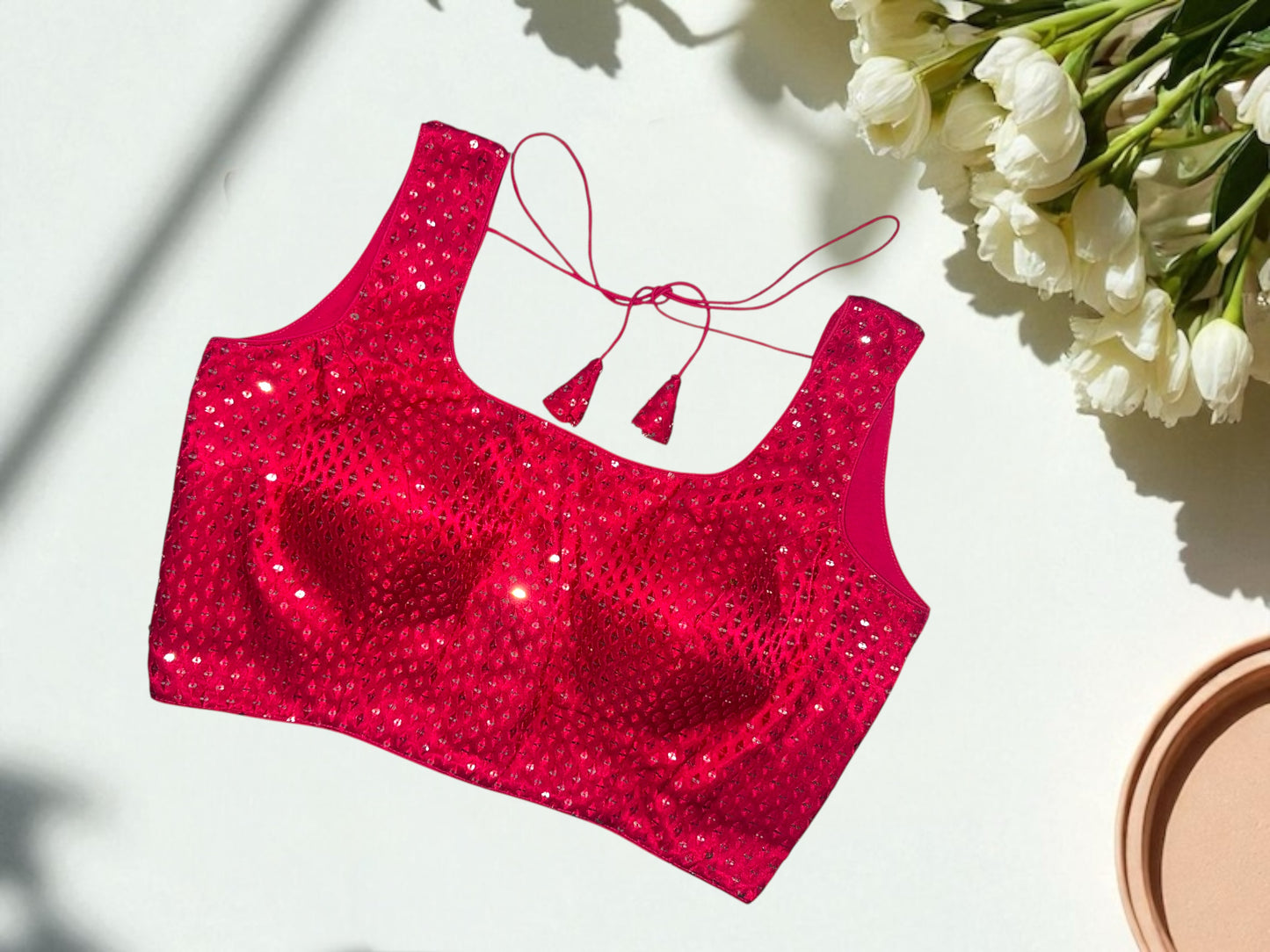 Rani pink sequin blouse